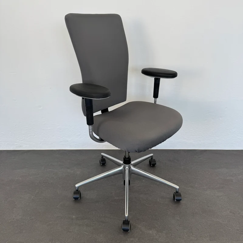 Vitra T-Chair Bürodrehstuhl Anthrazit mit Armlehnen