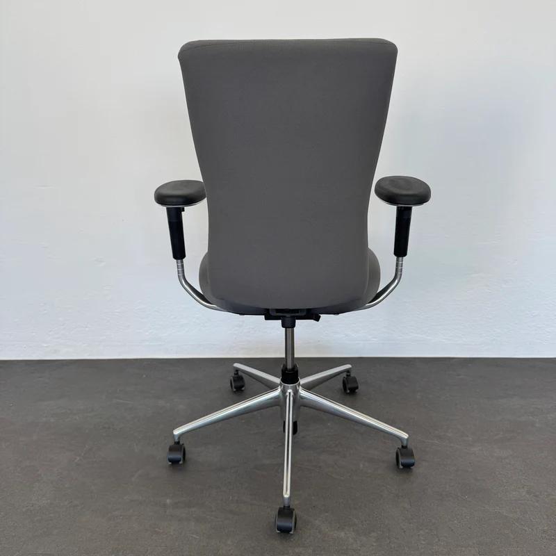 Vitra T-Chair Bürodrehstuhl Anthrazit mit Armlehnen