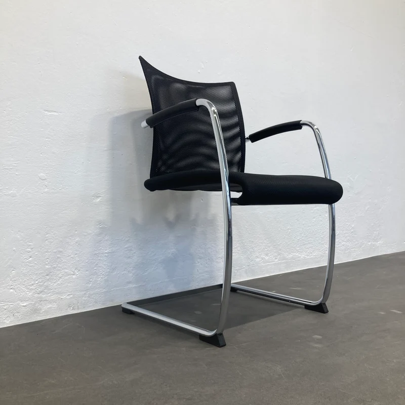 Züco Visita Freischwinger Anthrazit Dunkel