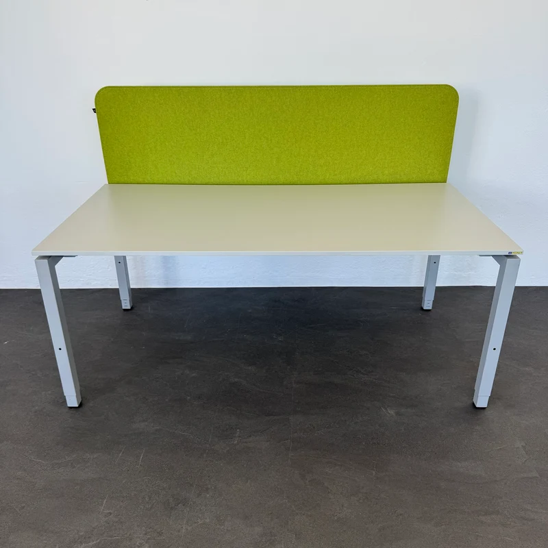 Ergodata Line Desk Schreibtisch mit Buzzi Desk Trennwand