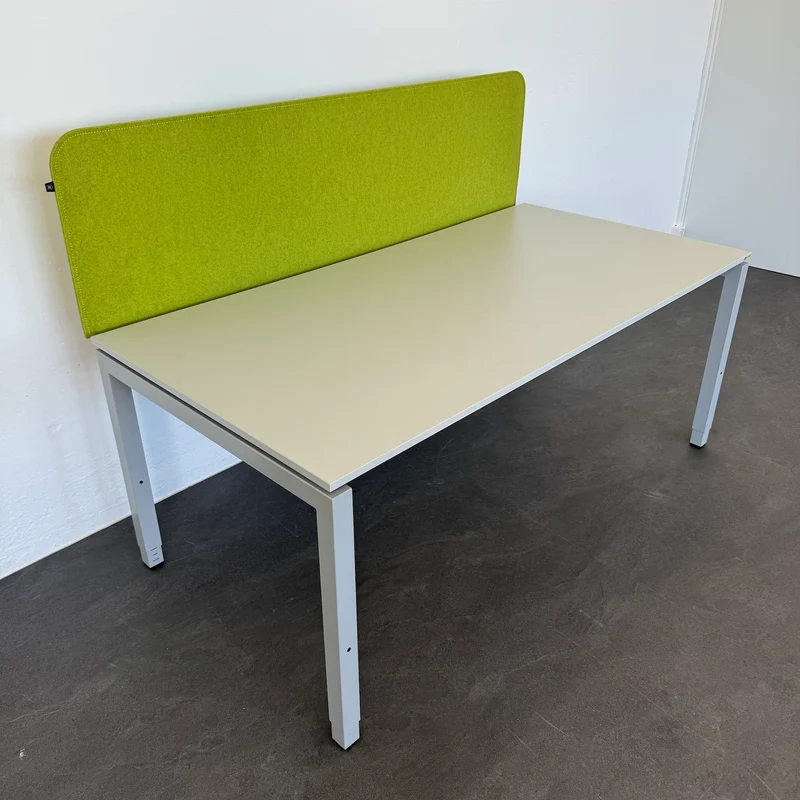 Ergodata Line Desk Schreibtisch mit Buzzi Desk Trennwand