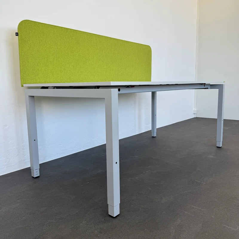 Ergodata Line Desk Schreibtisch mit Buzzi Desk Trennwand