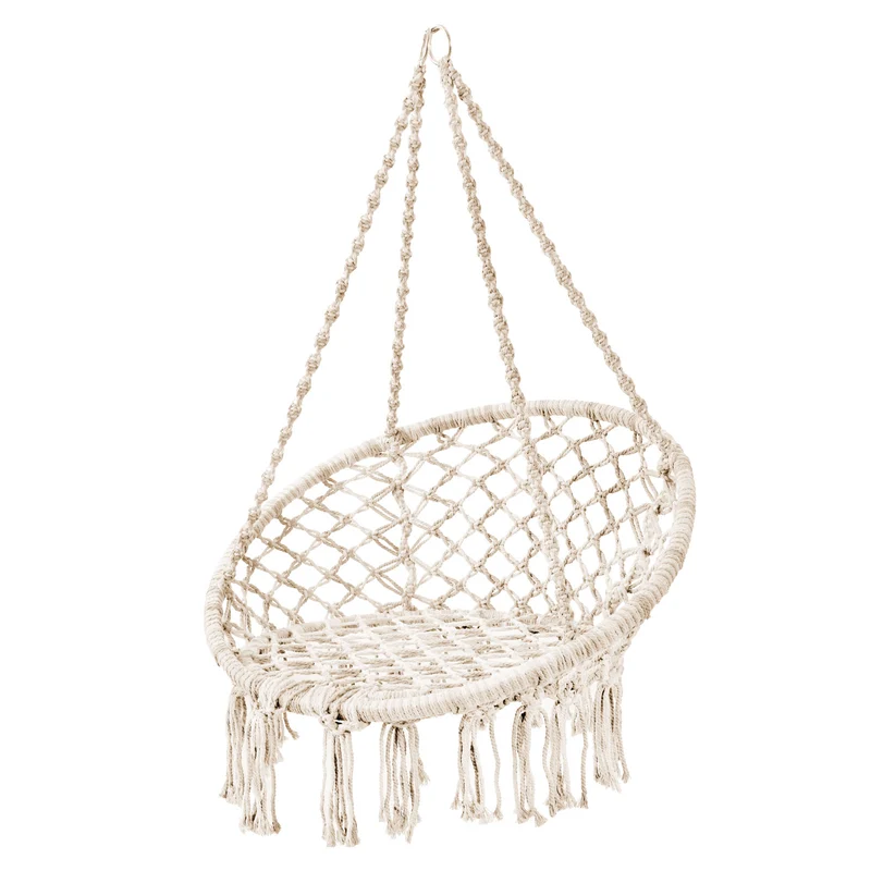 CARRIE Hängesessel + Kissen Beige