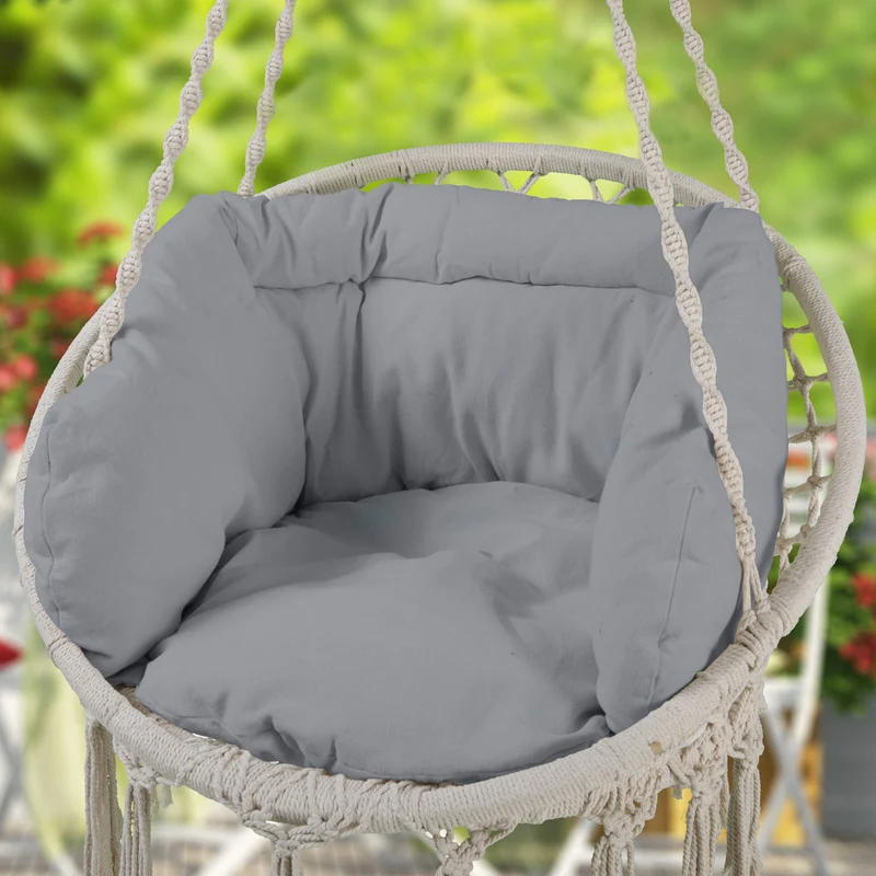 CARRIE Hängesessel + Kissen Grau