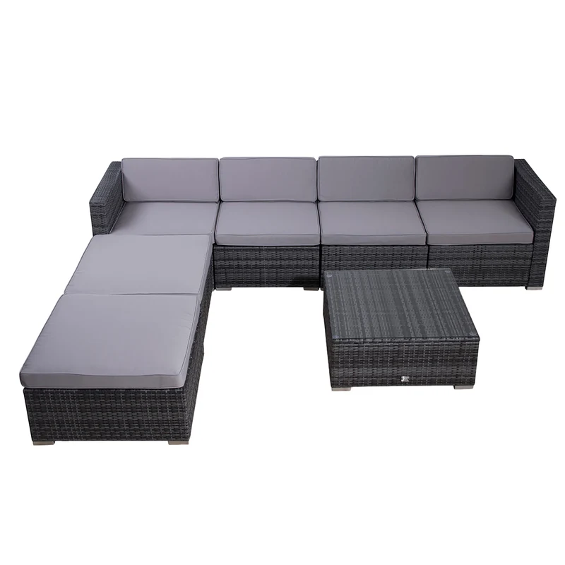 Set LUGANO + Abdeckhaube Grau