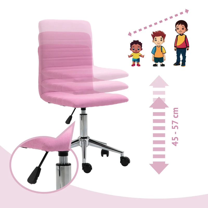 B-Ware LINUS Kinderstuhl Stoffbezug Pink