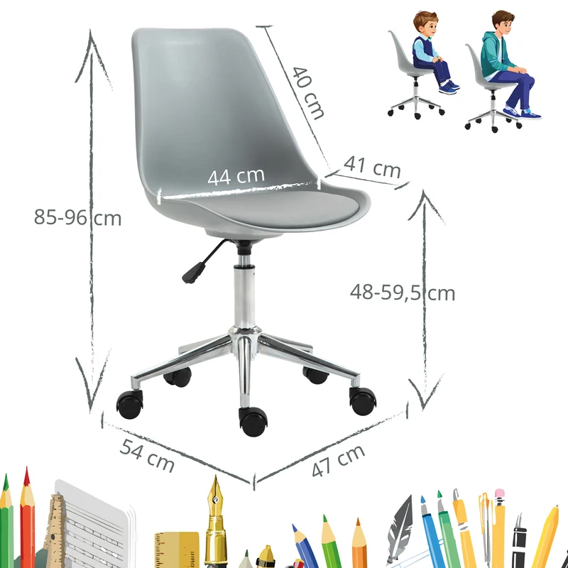 B-Ware EDDY Kinderstuhl Grau