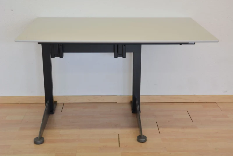 Elan Euroffice Schreibtisch Lichtgrau - 1200 x 800mm