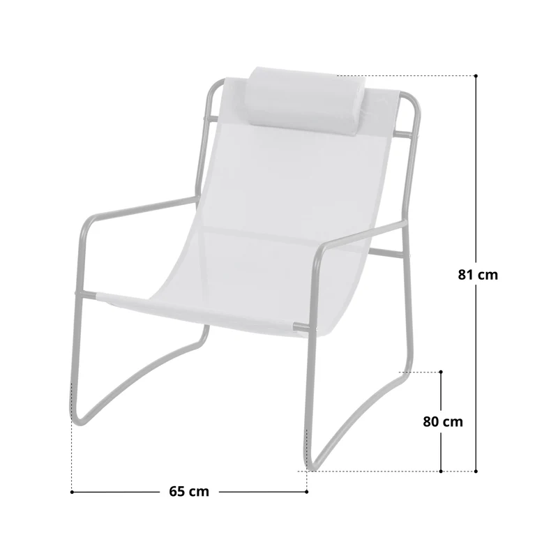 B-Ware SVEIO 2er Set Outdoor Sessel Blau
