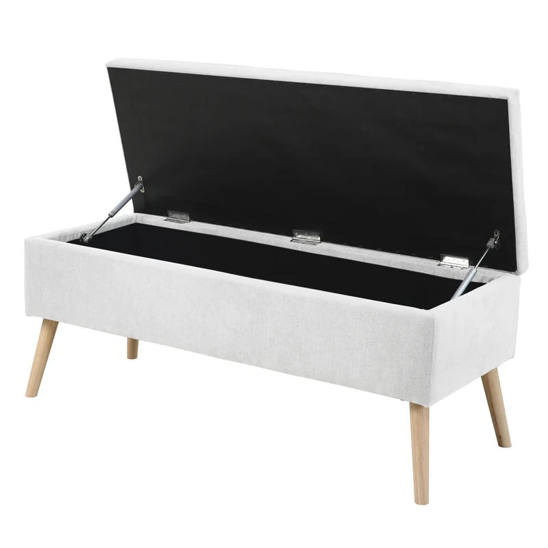 B-Ware DAISY XL Polsterhocker Weiß