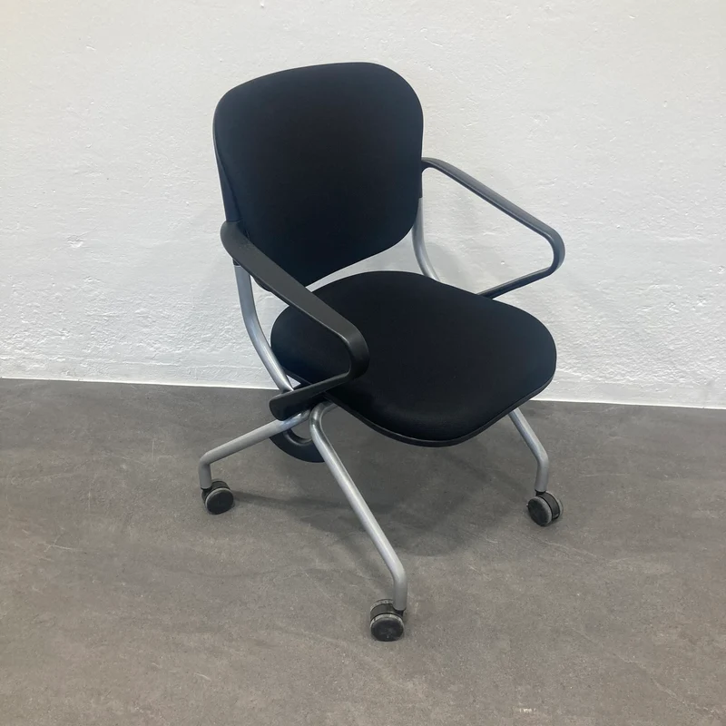 KI Torsion On The Go Roll-Sitzungsstuhl Schwarz