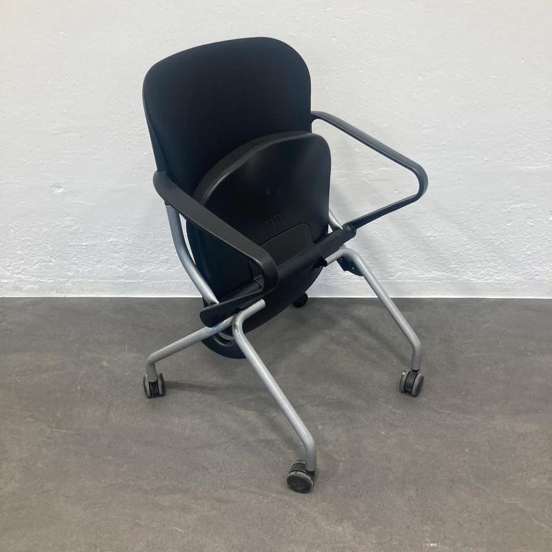 KI Torsion On The Go Roll-Sitzungsstuhl Schwarz