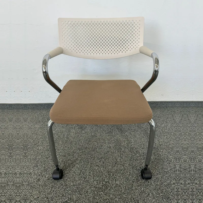 Vitra Visaroll 2 Stuhl Cognac