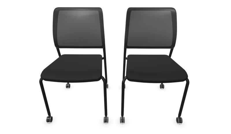 Trend Office to-sync meet mesh - Stoff - Schwarz
