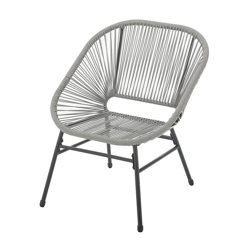 TULUM Balkon-Möbel 3-tlg. Garten-Möbel Set Balkonstühle mit Tisch