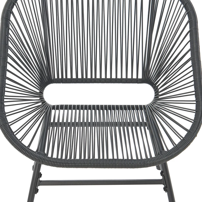 TULUM Balkon-Möbel 3-tlg. Garten-Möbel Set Balkonstühle mit Tisch