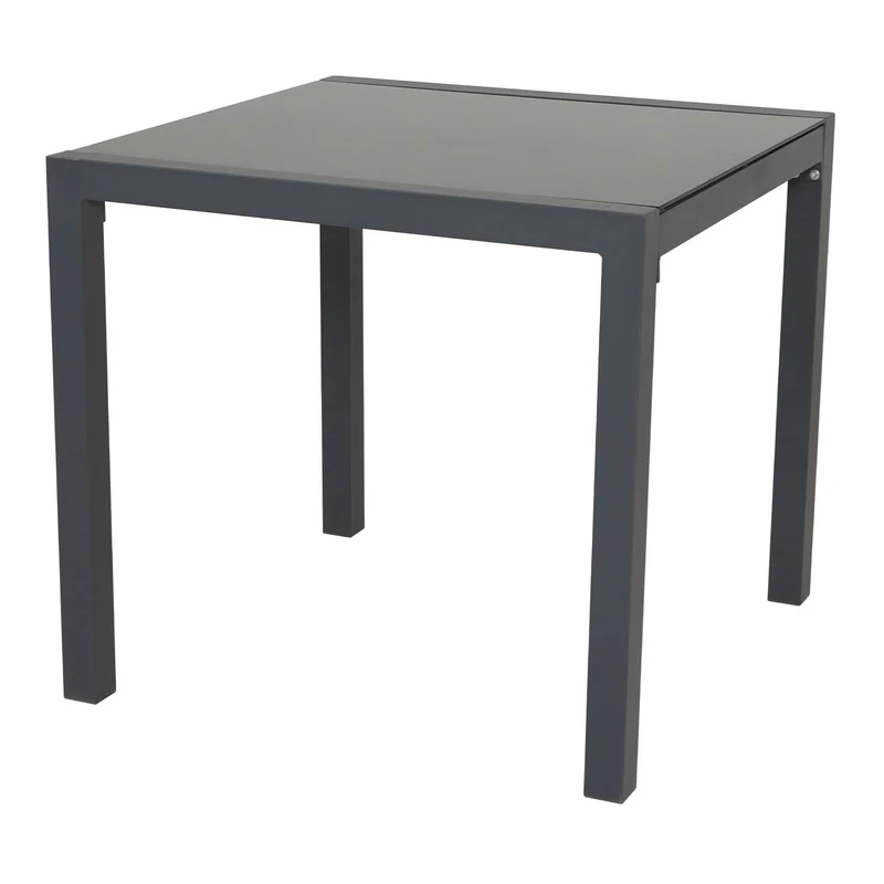 Gartentisch Aluminium/Glas