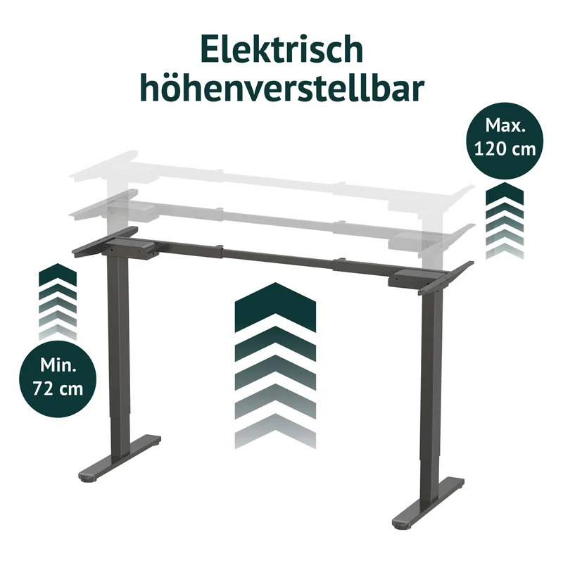 DOBON Schreibtischgestell höhenverstellbar Doppelmotor