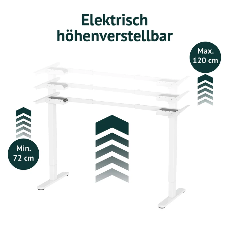 DOBON Schreibtischgestell höhenverstellbar Doppelmotor