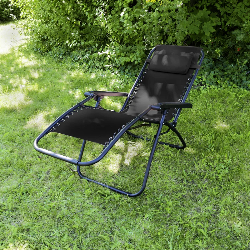 Gartenstuhl 2er Set mit Kopfkissen
