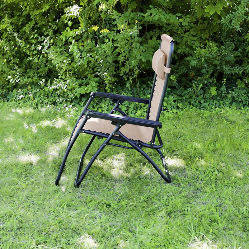 Gartenstuhl 2er Set mit Kopfkissen