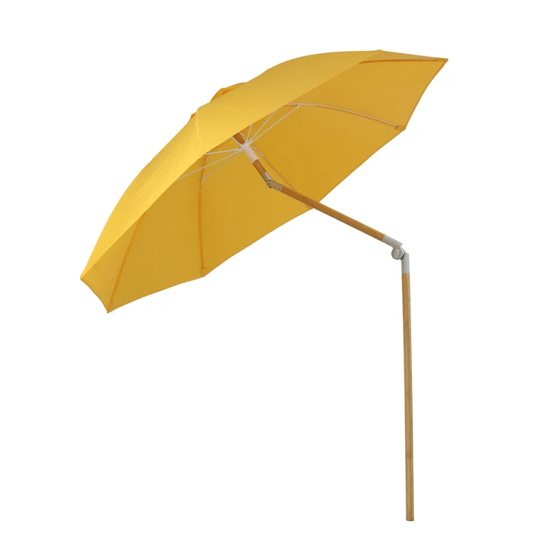 Set Sonnenschirm Bambus + Ständer