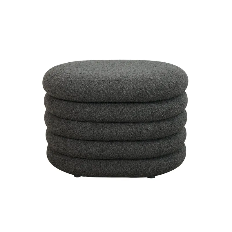 BLOSSOM S Hocker mit Stauraum und Boucle-Bezug