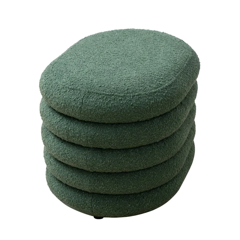 BLOSSOM S Hocker mit Stauraum und Boucle-Bezug