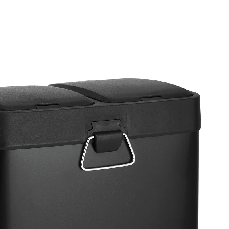 TC2X8 Mülleimer 16 Liter Schwarz (2x8L)