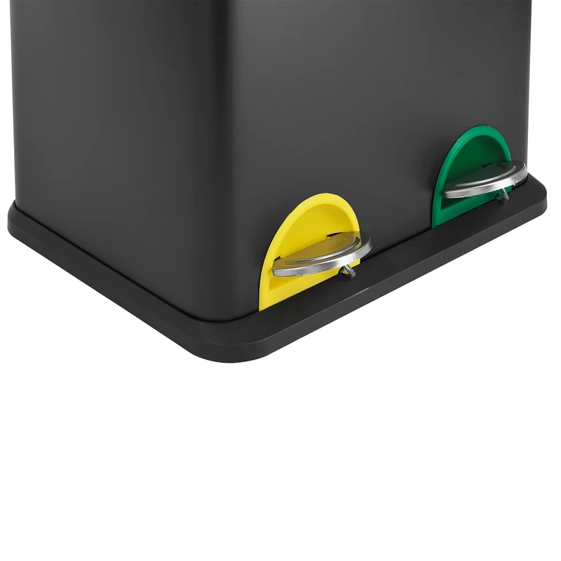 TC2X20 Mülleimer Schwarz 40 Liter (2x20L)