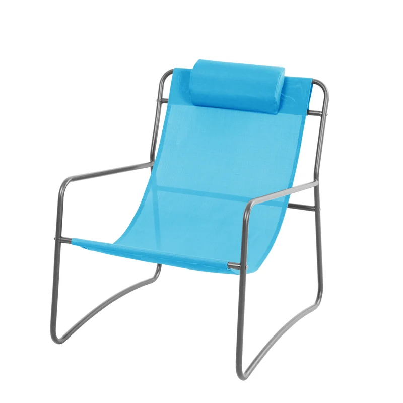 SVEIO 2er Set Outdoor Relaxsessel Gartenstuhl mit Kissen Liegestuhl