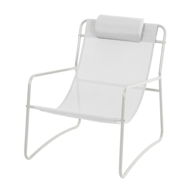 SVEIO 2er Set Outdoor Relaxsessel Gartenstuhl mit Kissen Liegestuhl