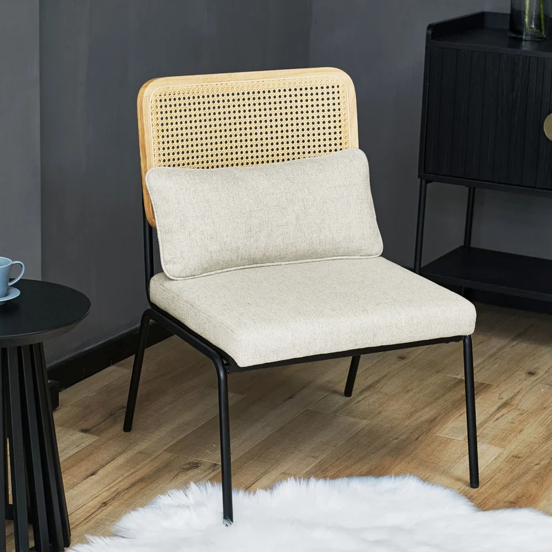 SVEA Loungestuhl Retrosessel Rattansessel