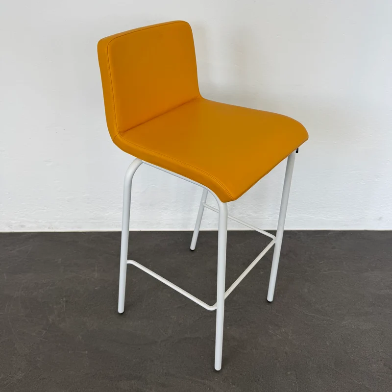 Steelcase B Free Barhocker - Leder Gelb