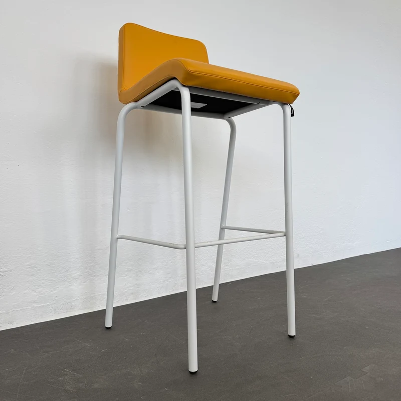 Steelcase B Free Barhocker - Leder Gelb