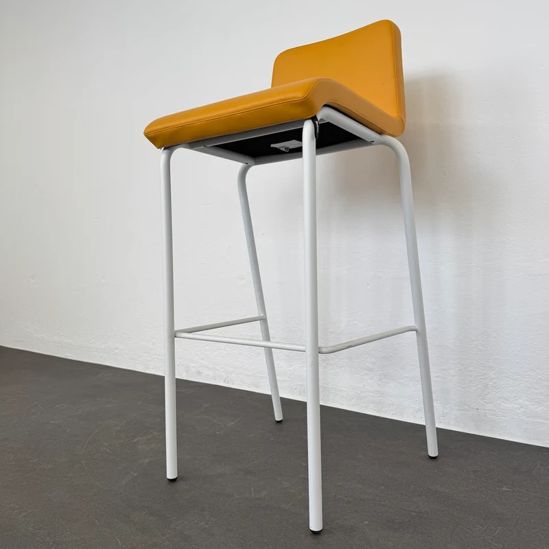Steelcase B Free Barhocker - Leder Gelb