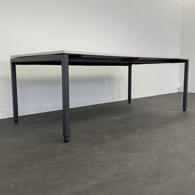 Lista Office Motion Schreibtisch Lichtgrau/Anthrazit - 2000x1000 mm
