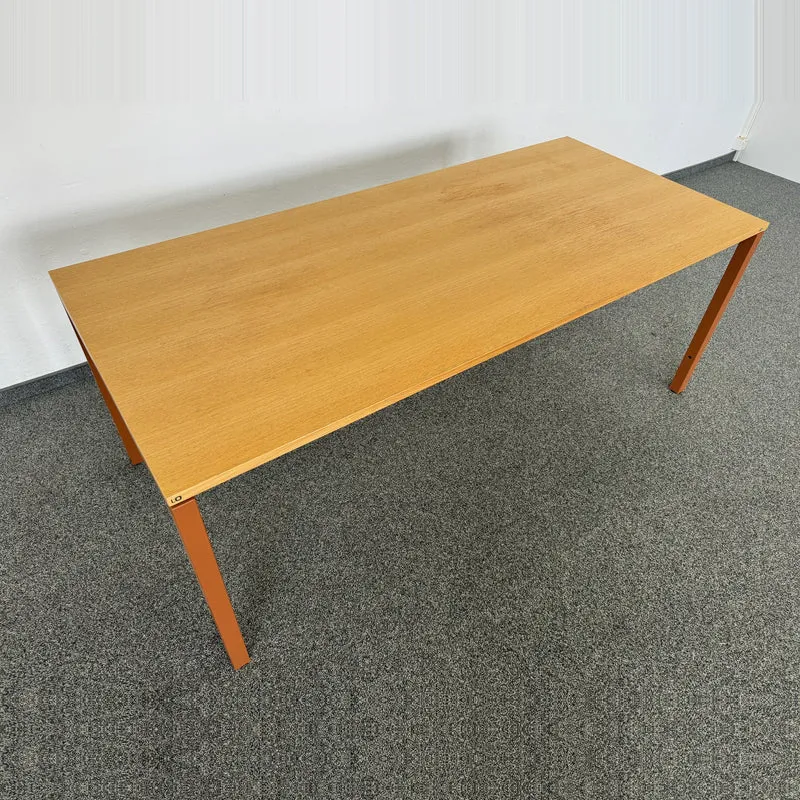 Lista Office LO Motion Schreibtisch Eichenfurnier/Kupferbraun - 1800x800 mm