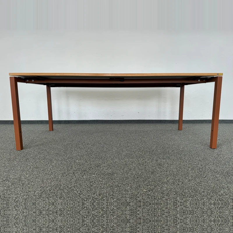 Lista Office LO Motion Schreibtisch Eichenfurnier/Kupferbraun - 1800x800 mm