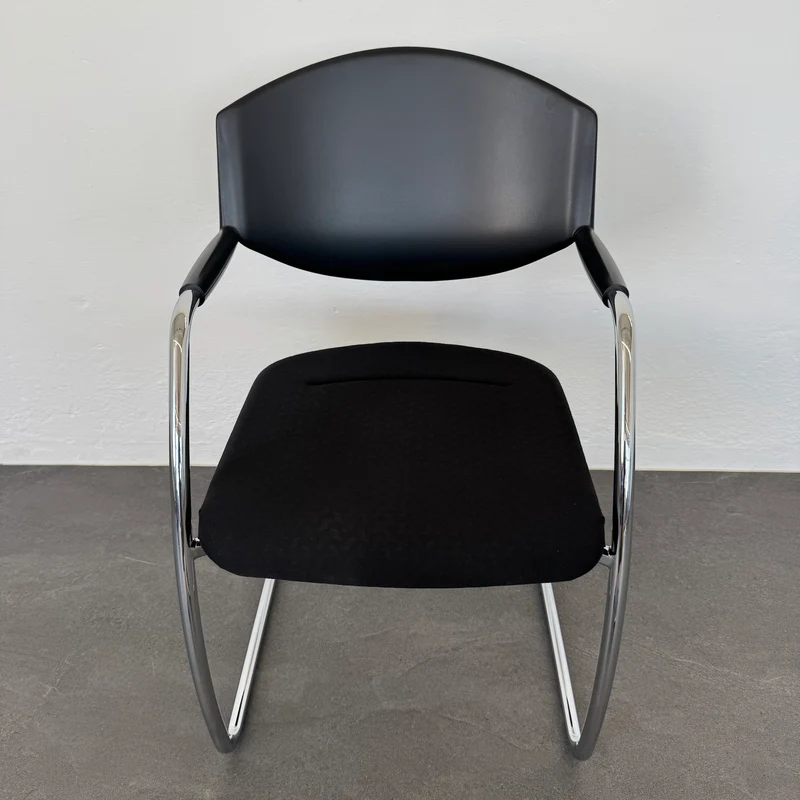 Giroflex G16 Freischwinger Bezug Stoff Schwarz - nicht stapelbar