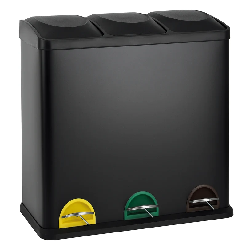TC3X20 Mülleimer 60 Liter Schwarz