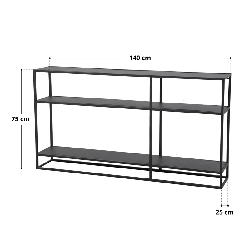 Sideboard Metall Schwarz