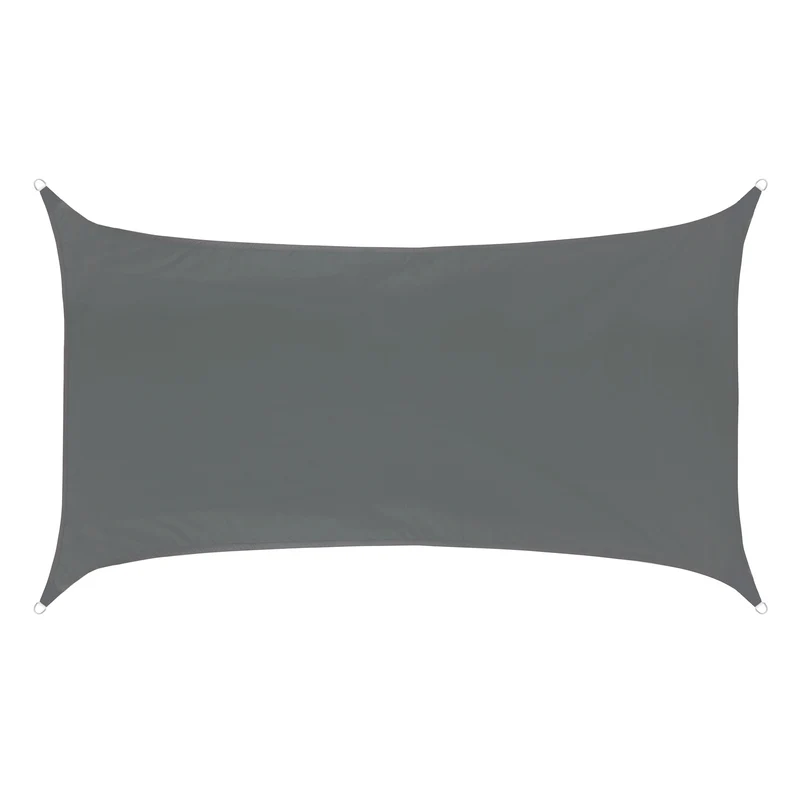 Sonnensegel Viereck Dunkelgrau 2x4m