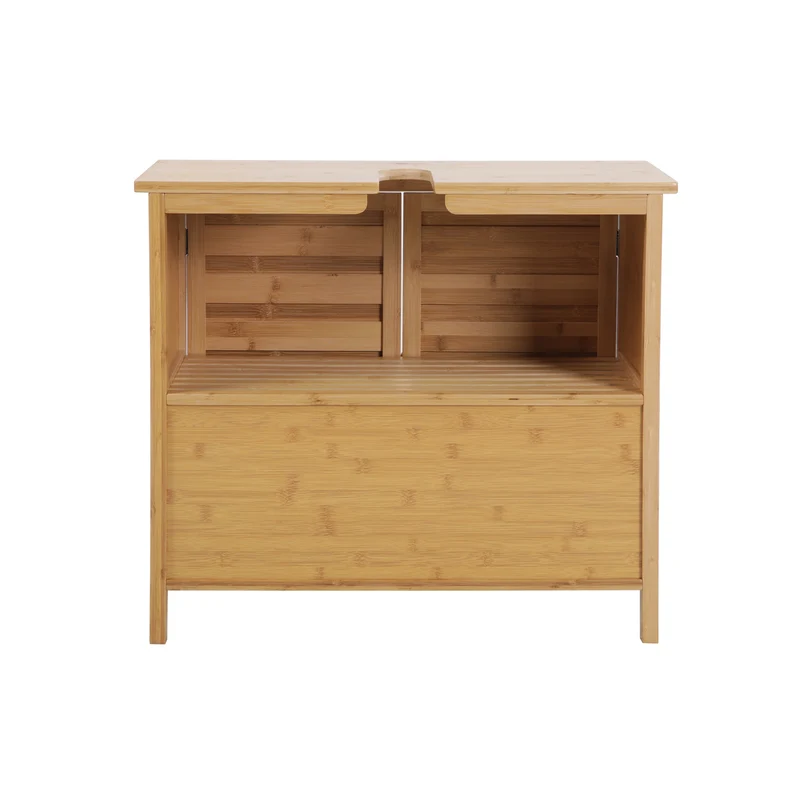 Waschbeckenunterschrank Natur Bambus