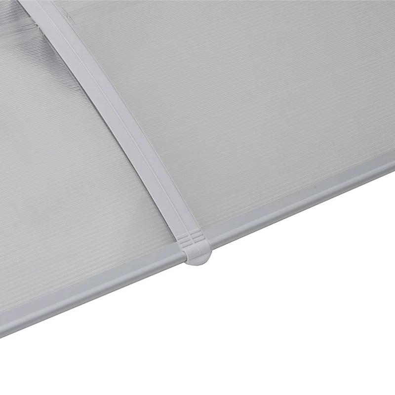 Vordach Überdachung transparent robust Haustürvorach Pultvordach grau weiß