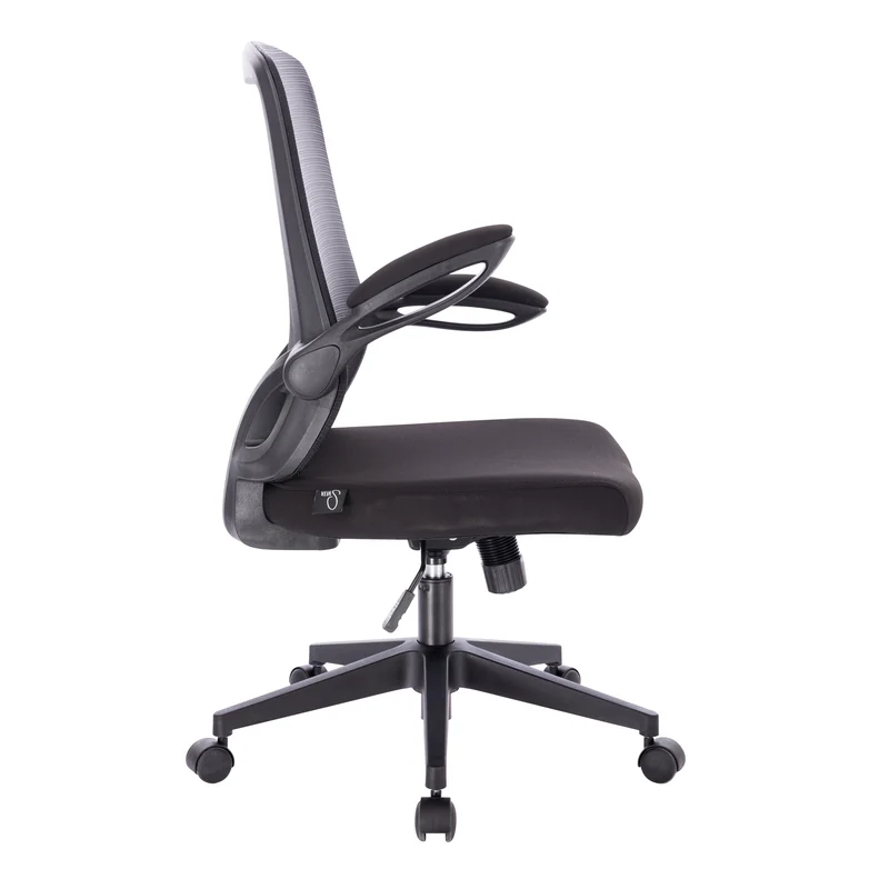TOM Bürostuhl Schreibtischstuhl ergonomisch verstellbar Rollen Schwarz/Grau