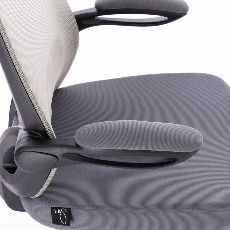 TOM Bürostuhl Schreibtischstuhl ergonomisch verstellbar Rollen Schwarz/Grau