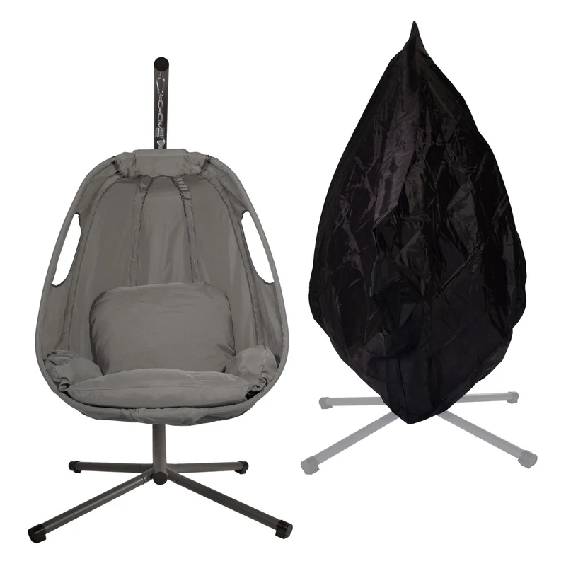 SNUGGY Set Hängesessel Abdeckhaube Grau (91450 + 91529)