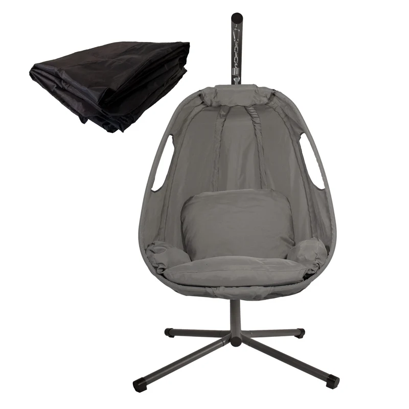 SNUGGY Set Hängesessel Abdeckhaube Grau (91450 + 91529)