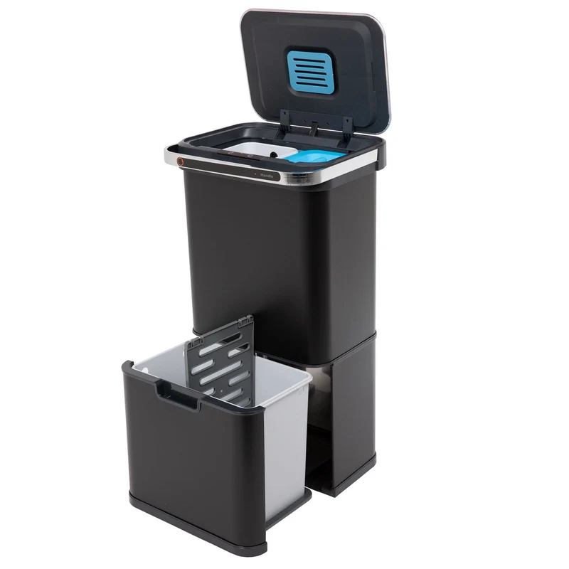 Sensor-Mülleimer 60L Selbstreinigungsfunktion und Aktivkohle-Filter